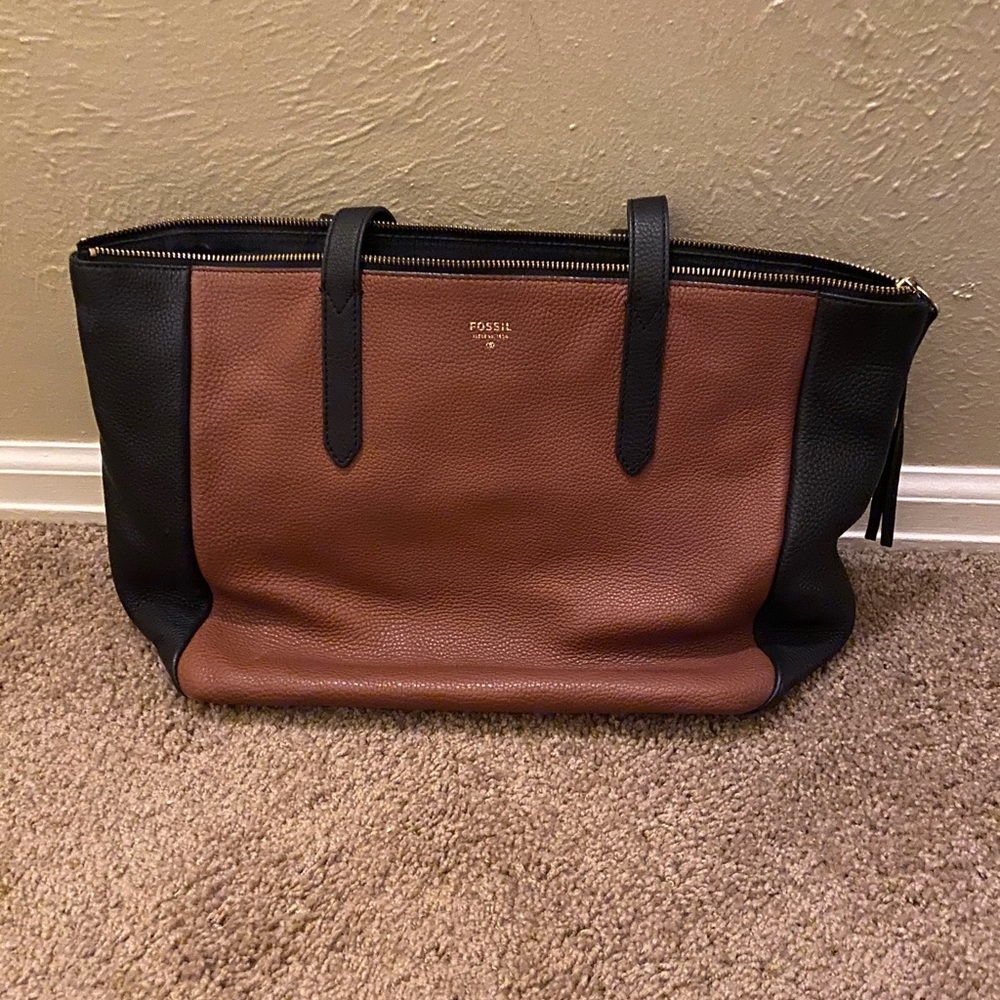 Fossil two tone tote/purse/bag